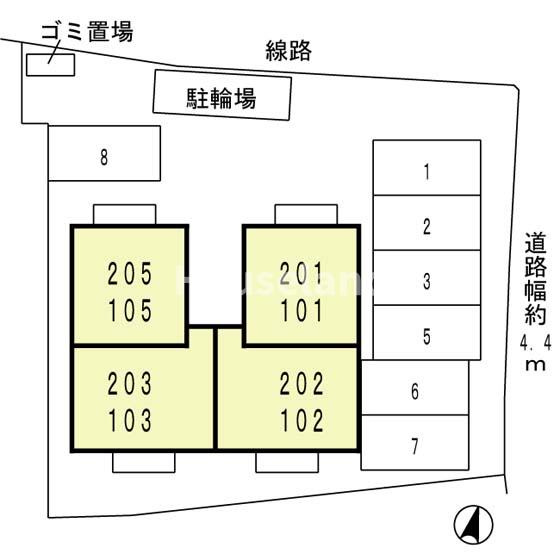 パーチェ寿の区画図