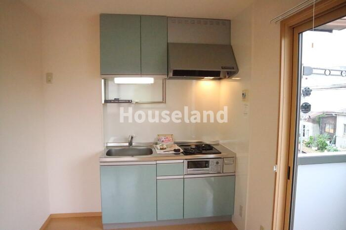 パーチェ寿のキッチン|2口コンロ付きシステムキッチン♪