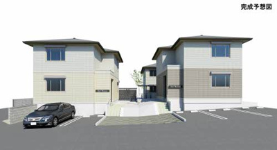 【外観】 | 朱雀プラザB | 完成予想図