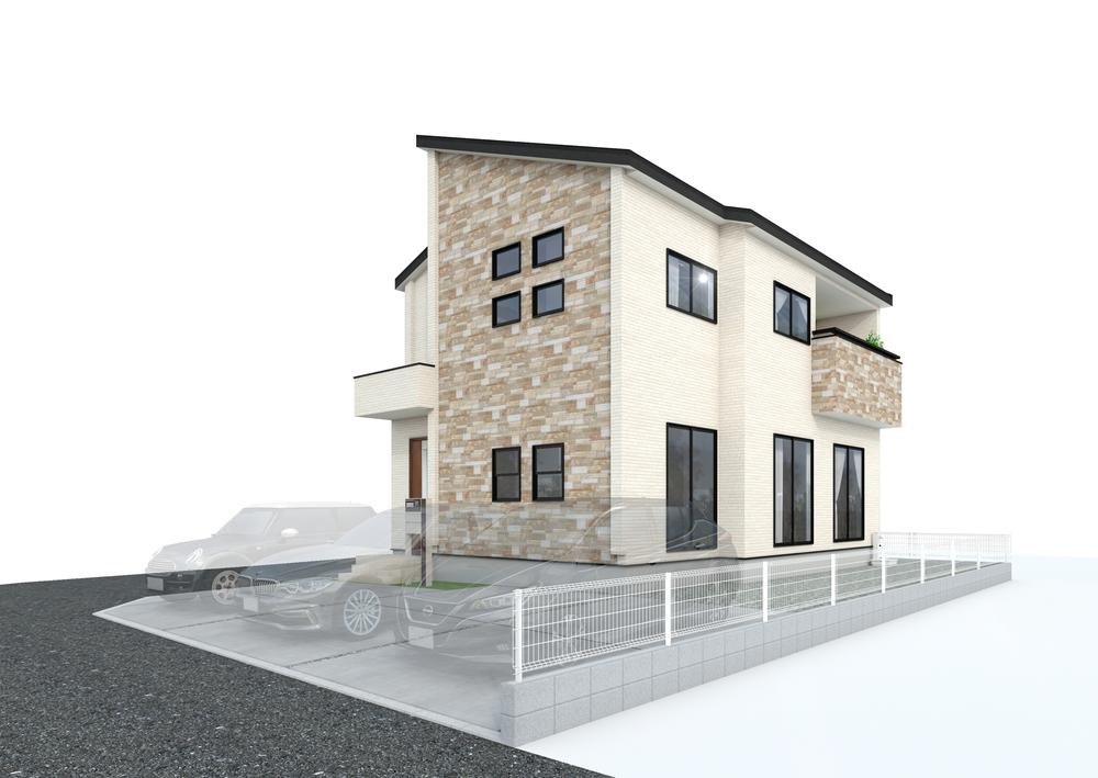 ブルーミングガーデン　岡山市中区山崎(第2)の外観パース