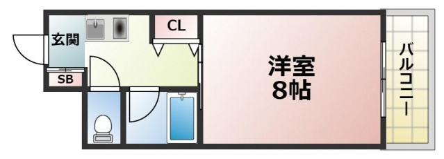 アベニューリップル長田Ⅱの間取り