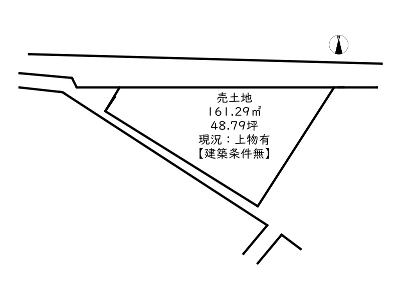 姫路市飾磨区妻鹿／売土地の土地図