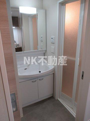 【洗面所】 | M'sマンション長栄寺（河内永和賃貸） | 使いやすい洗面所です