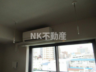 【設備】 | M'sマンション長栄寺（河内永和賃貸） | 室内物干しです