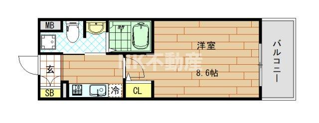 【間取り】 | M'sマンション長栄寺（河内永和賃貸） | 間取りです