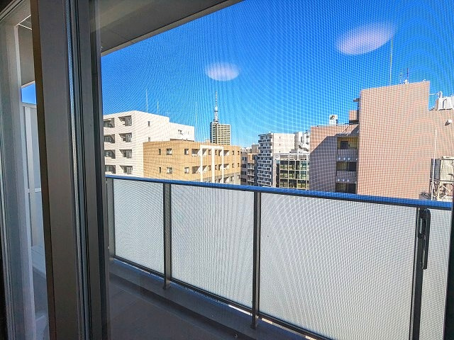 Dimus蔵前Residenceの設備|12Fのバルコニーです