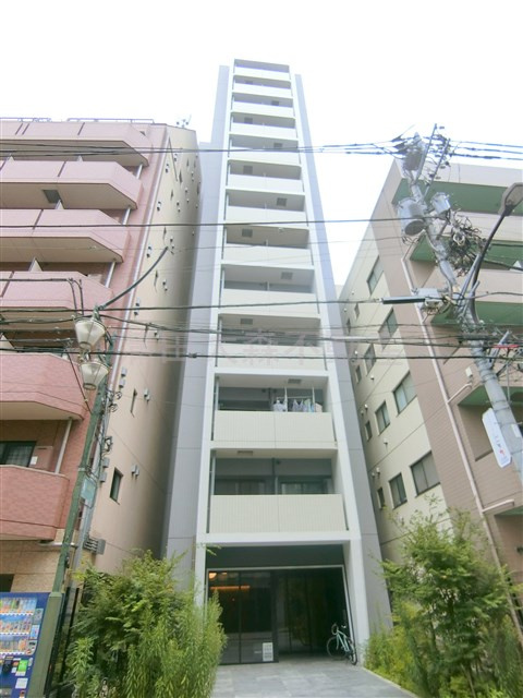 プライマル西蒲田@仲介手数料無料の外観|2021年5月築　RC鉄筋コンクリート造地上13階建て1DK～1LDK総戸数59戸のインターネット無料ペット可高級賃貸マンション　東京都大田区西蒲田6丁目　JR京浜東北線蒲田駅