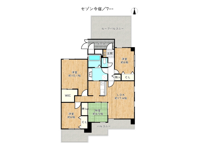 【間取り】 | セゾン今宿