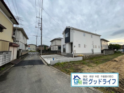 【前面道路含む現地写真】 | 熊谷市玉井　新築分譲住宅　全1棟　1号棟 | 熊谷市　新築分譲住宅　外観写真