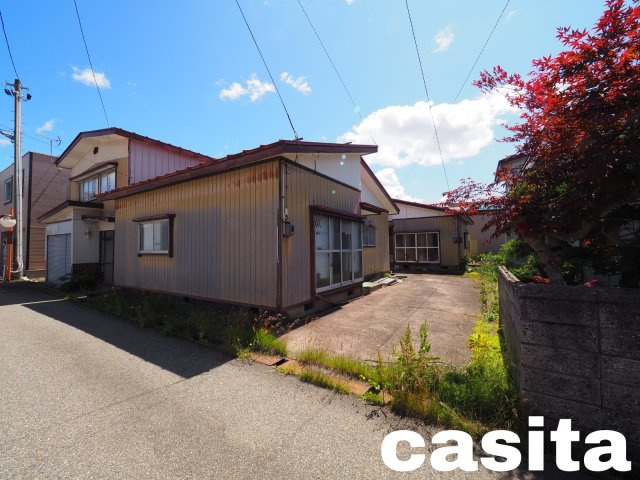 【外観】 | 【建築条件なし】大仙市大曲福見町 交通量の少ない住宅街の土地物件 解体更地渡し74.71坪