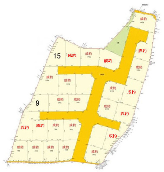 【区画図】 | 南国市大そね甲 建築条件無し