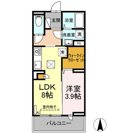 メゾン　ド　ウミライ元町の間取り