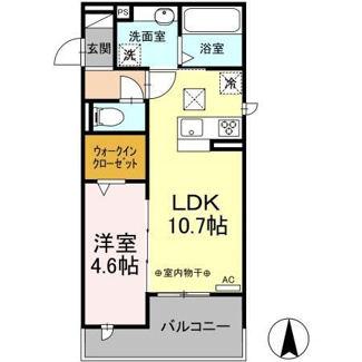 【間取り】 | D-ROOM六条福寿町