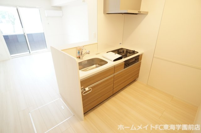 熊本市北区龍田７丁目のアパートのキッチン
