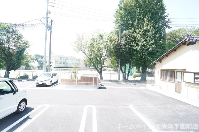 熊本市北区龍田７丁目のアパートの駐車場