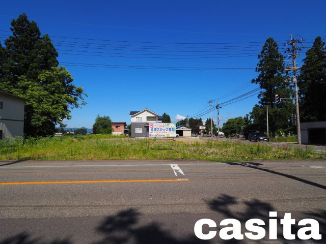 【外観】 | 【建築条件なし】美郷町本堂城回 290.7坪 角館六号線に面した店舗・事務所・工場・アパート・事業用・投資用土地