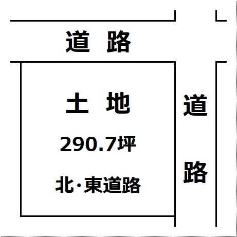 【土地図】 | 【建築条件なし】美郷町本堂城回 290.7坪 角館六号線に面した店舗・事務所・工場・アパート・事業用・投資用土地 | 道路位置関係図