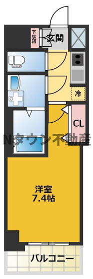 【間取り】 | S-RESIDENCE庄内通North | 間取りです