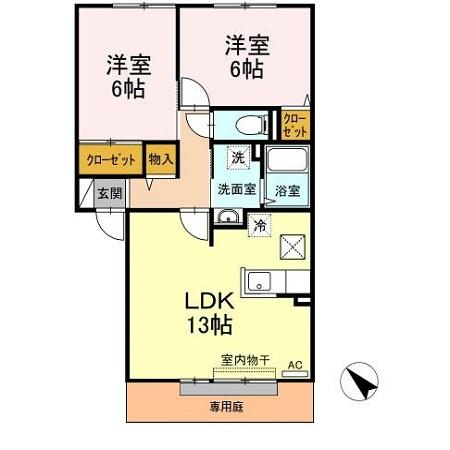 グランシャリオBの間取り