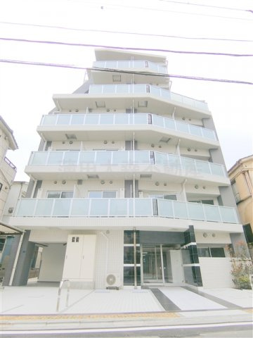 アイル　グランディール蒲田の外観|2020年3月築　RC鉄筋コンクリート造地上6階建て全部屋2K総戸数29戸の分譲賃貸マンション　京浜急行本線梅屋敷駅、京急蒲田駅徒歩圏内緒東京都大田区北糀谷2丁目の住宅街！