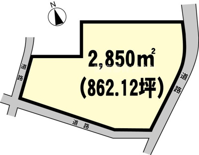 【区画図】 | 立沢1079-3、1080-1貸地