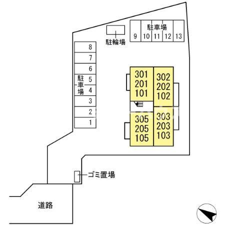 ウエスト・パーク　Ｂの区画図