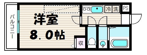 フラッティ天神川三条の間取り