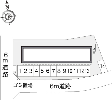 レオパレススカイハイライズの区画図