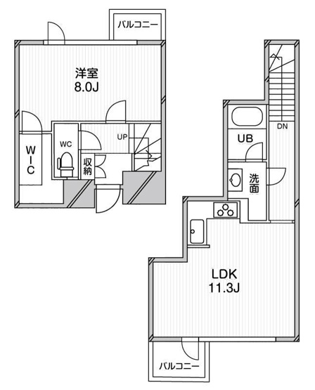 【間取り】 | アーバンフラッツ目黒本町