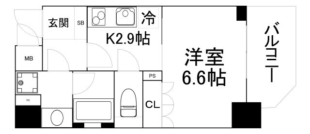 【間取り】 | リーガル靭公園南Ⅱ