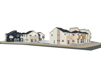 【外観パース】 | 上里町七本木　新築分譲住宅　全10棟　8号棟 | 外観パース