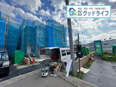 【前面道路含む現地写真】 | 上里町七本木　新築分譲住宅　全10棟　8号棟
