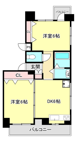 【間取り】 | サンヴェール青谷