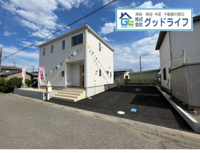 【前面道路含む現地写真】 | 上里町堤第1　新築分譲住宅　全1棟　 1号棟 | 児玉郡上里町堤　新築戸建て　外観写真