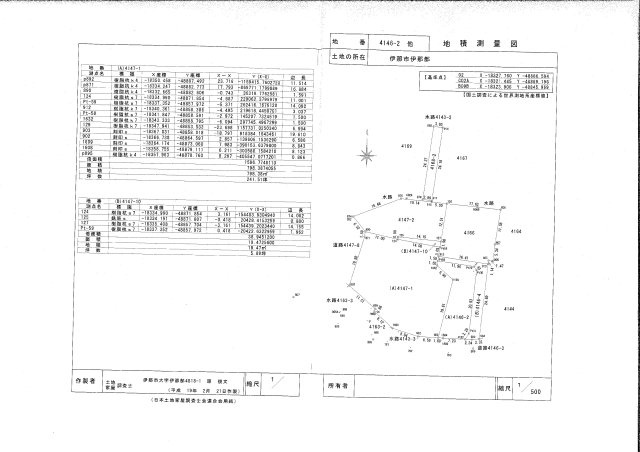 伊那市狐島　土地の土地図