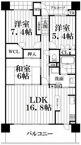 【間取り】 | ライオンズマンション鴻池新田