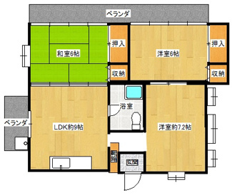 【間取り】 | 宮城貸間