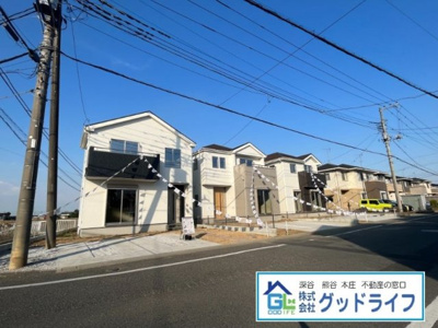 【前面道路含む現地写真】 | 深谷市曲田3期　新築住宅　全5棟　5号棟