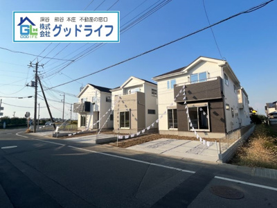 【前面道路含む現地写真】 | 深谷市曲田3期　新築住宅　全5棟　5号棟