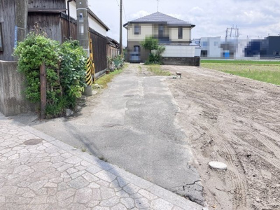 【外観】 | 大津市下阪本3丁目1737-1　売土地 | 約21.29平米は隣地との共用通路
