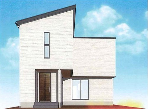 新築一戸建て　岡山市南区箕島・Ⅱ期の外観パース