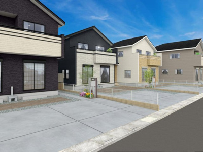 【外観パース】 | 熊谷市肥塚1丁目　新築住宅　全10棟　10号棟 | 完成予想図