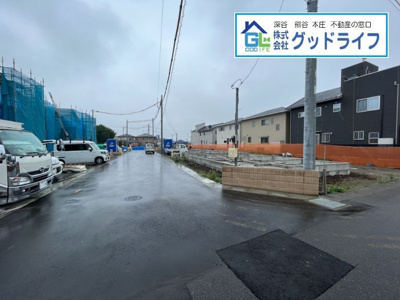 【前面道路含む現地写真】 | 熊谷市肥塚1丁目　新築住宅　全10棟　10号棟