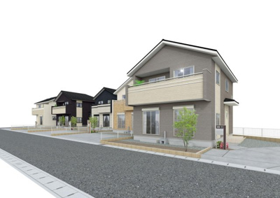 【外観パース】 | 熊谷市肥塚1丁目　新築住宅　全10棟　10号棟 | 完成予想図