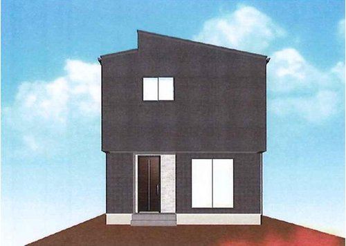 新築一戸建て　岡山市中区関・IV期の外観パース