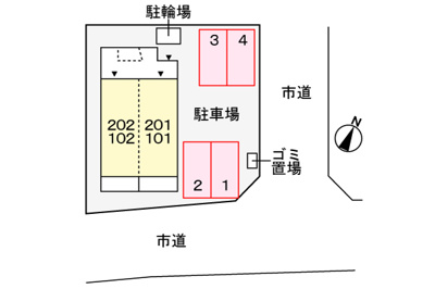 【区画図】 | ラディア　Ｃ | 駐車場