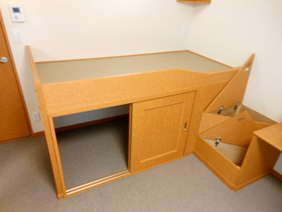 【設備】 | レオパレス東園田Ⅱ | ベッド・収納