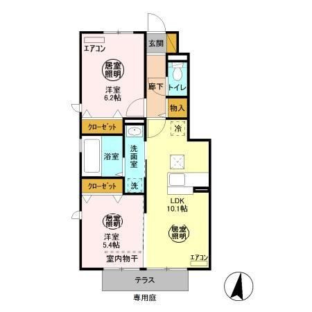 【間取り】 | カモミール　B