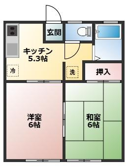 コーポKの間取り