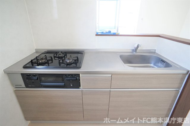 熊本市東区御領２丁目のアパートのキッチン